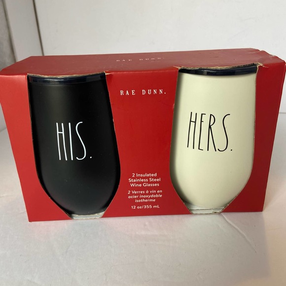 Rae Dunn Wine Glasses